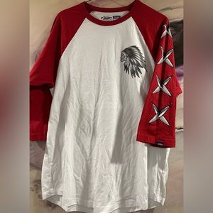 Vans Original Custom Indian Skull Tshirt with raglan sleeves